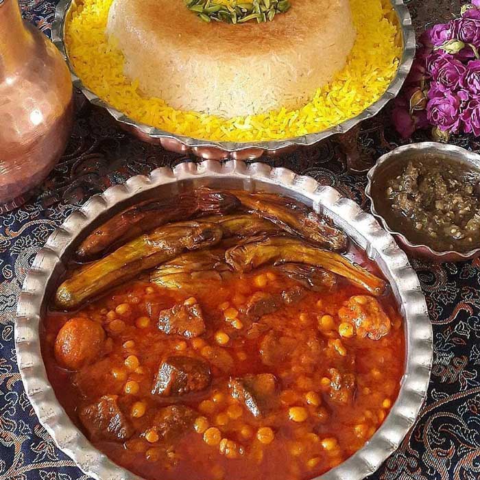 قیمه بادمجان مجلسی