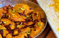 طرز تهیه زرشک پلو با مرغ (xvc jidi cva; \g,)