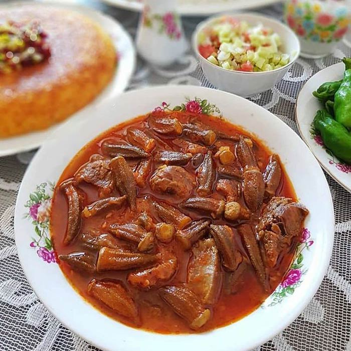 آموزش درست کردن خورشت بامیه رستورانی