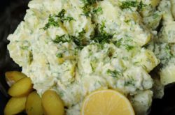 طرز تهیه سالاد سیب زمینی و شوید