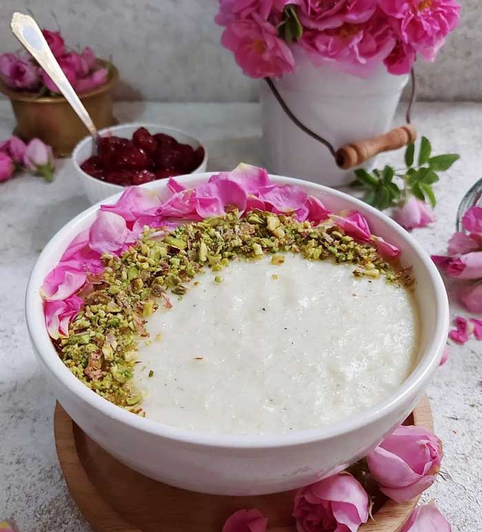 شیر برنج مجلسی آموزش درست کردن شیر برنج خانگی