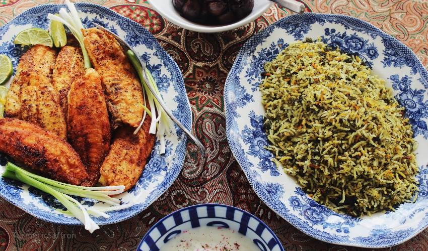 نحوه درست کردن سبزی پلو با ماهی مخصوص شب عید با طعم بی نظیر