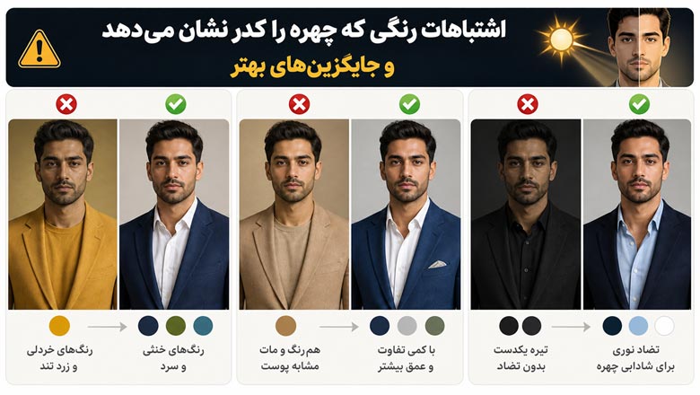 اشتباهات رایج در انتخاب رنگ کت شلوار مردانه