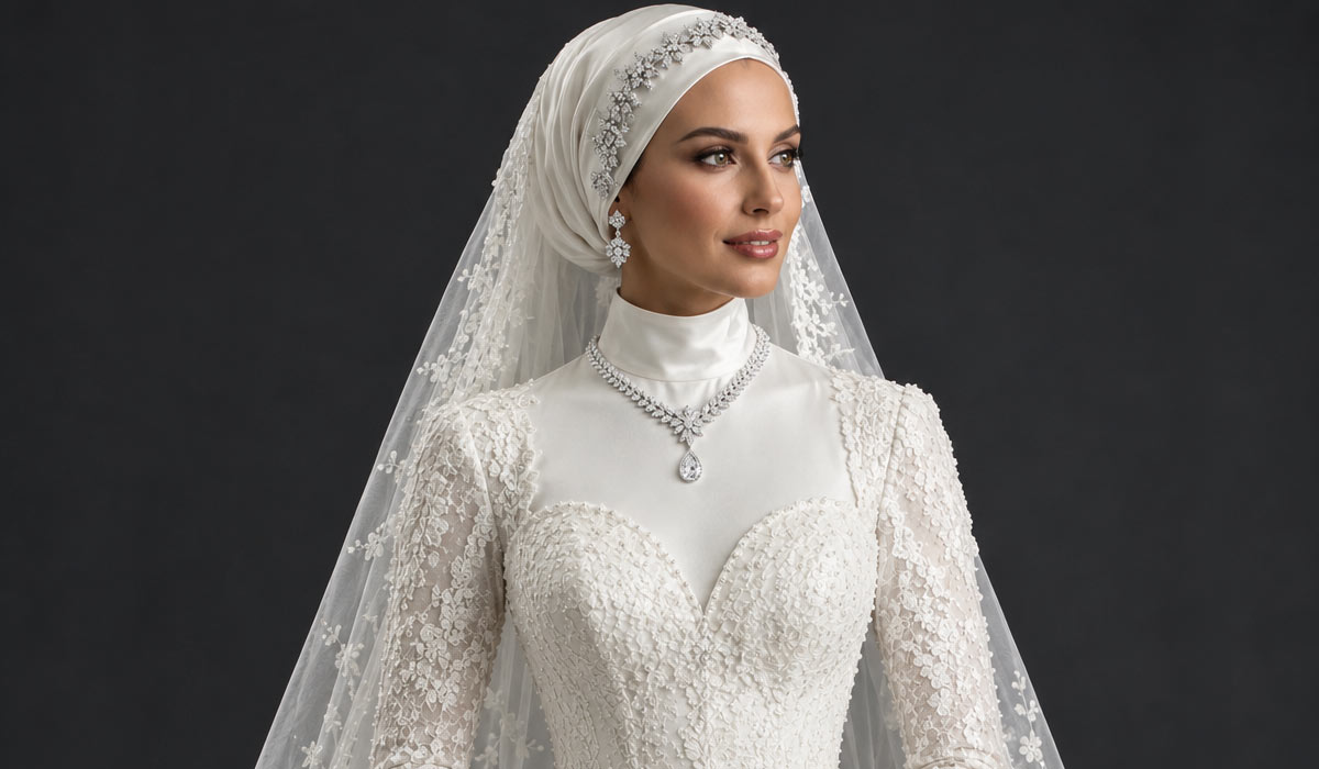 جواهر مناسب یقه قلبی